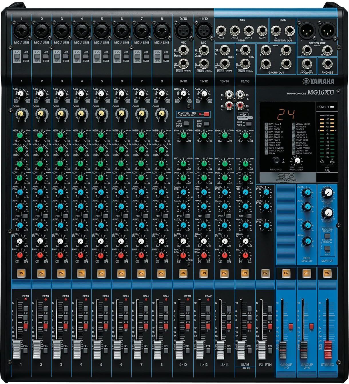 yamaha MG16XU 16-Input 6 Bus Mixer Analog Sound Mixer-picture-20