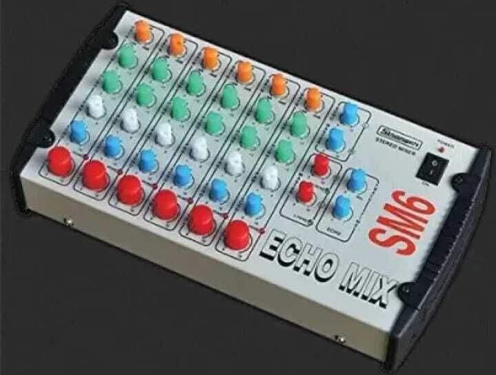 Stranger SM-6 echo mixer 6 Channel with Metal tone Digital Sound Mixer-image-39