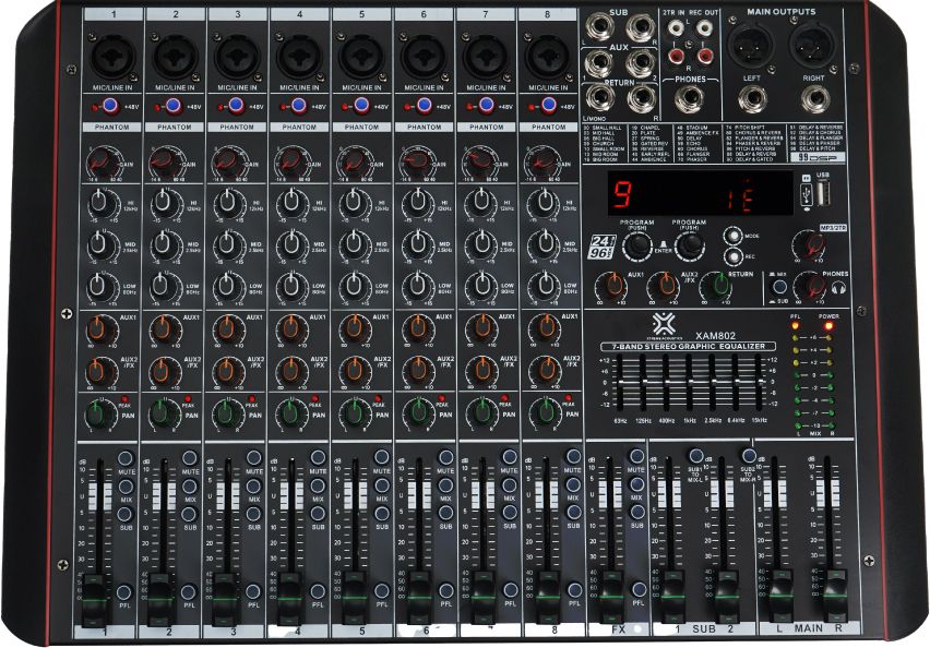 xtreme acoustics XAM802 Analog Sound Mixer-picture-15