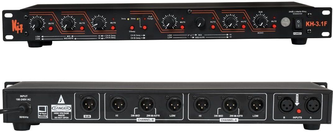 Professional Sound Processor Stereo 2 Way / 3 Way Mono Crossover with Subwoofer Powered Sound Mixer-image-15