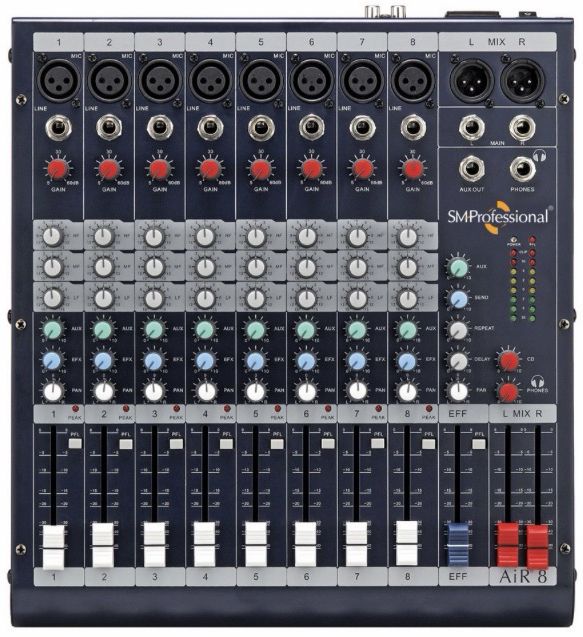 studiomaster Air-8 8 channel analog mixer Analog Sound Mixer-picture-25