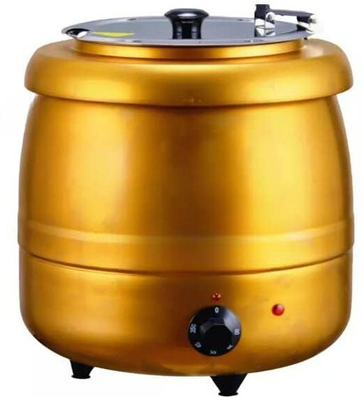 Commercial Electric Soup Warmer, Inner Pot, 10L Capacity, Temperature Control Soup Maker