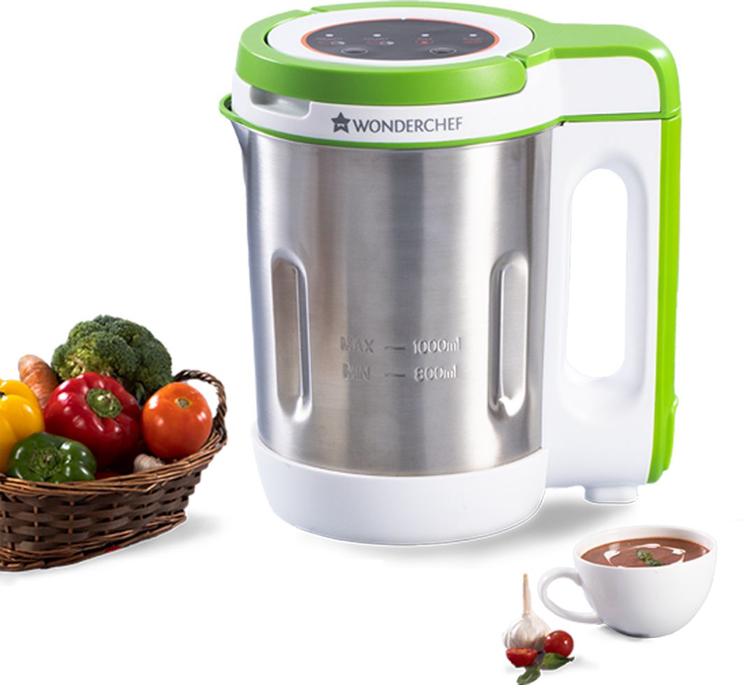 wonderchef Automatic Soup Maker 1L, 800W, Green And Silver Soup Maker-picture-26
