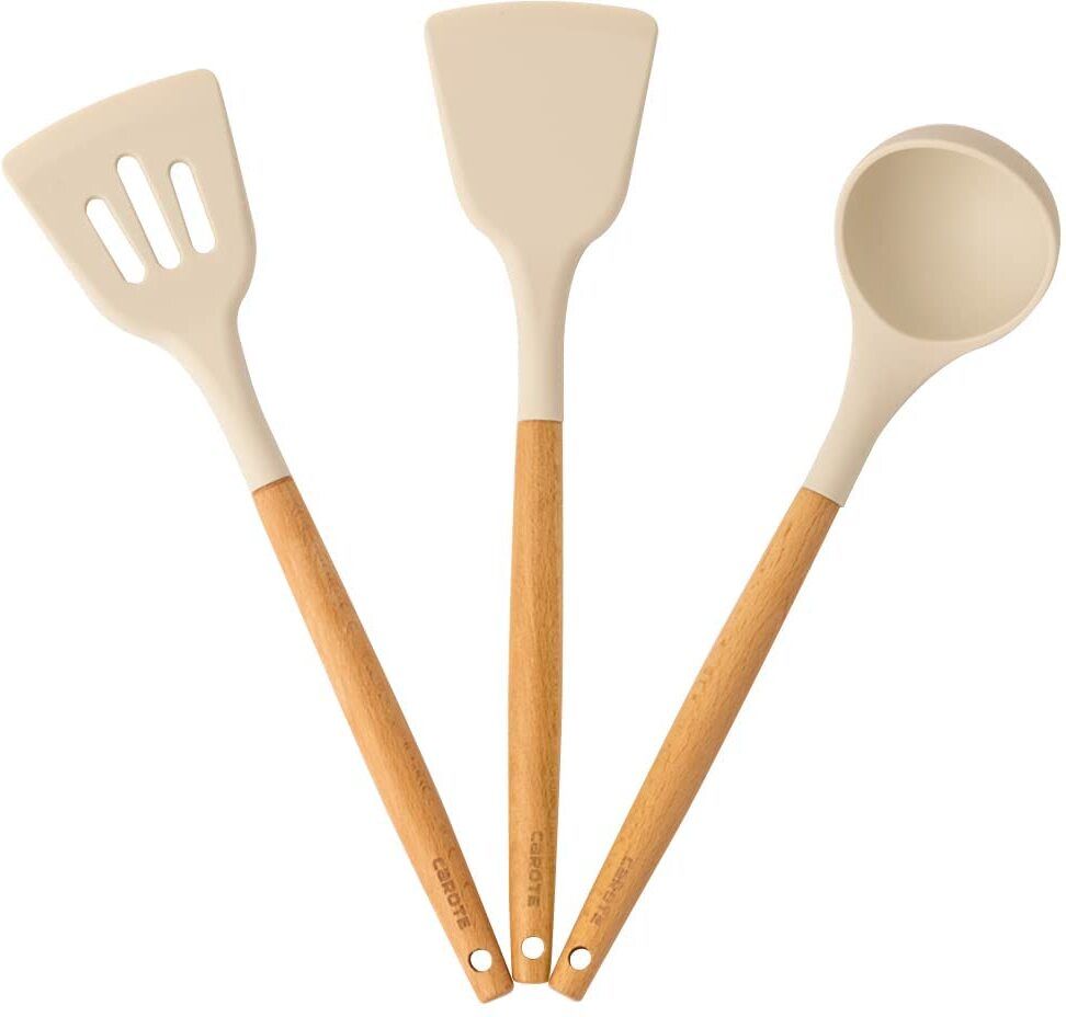 Spatula Turner Serving Cooking Spoon | Kitchen Tools Set of 3 Non-Stick Spatula-image-26