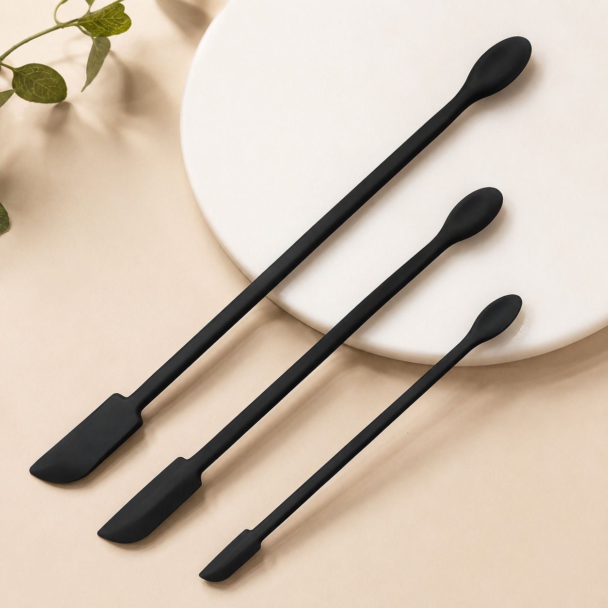 evona Food-Grade Silicone Bottle Spatula Set for Kitchen and Cosmetics, Mixing Spatula-picture-4