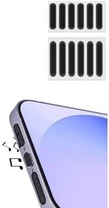 BSVR Speaker Anti-Dust Protector Sticker Short 5 & long 5 Pec) All Smartphones 306 Digital Visual Interface Black Anti-dust Plug-image-28