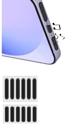 BSVR Speaker Anti-Dust Protector Sticker Short 5 & long 5 Pec) All Smartphones 306 Digital Visual Interface Black Anti-dust Plug-image-29