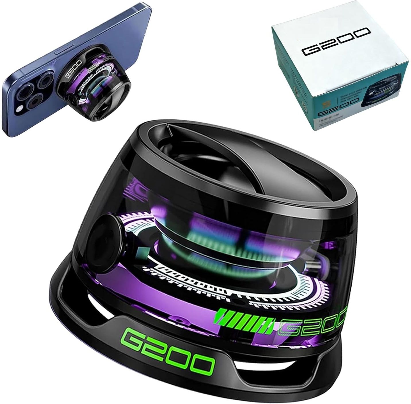 ARKONNECT G200 Magnetic Bluetooth Speaker, Portable Wireless Speaker with RGB Lights Speaker Mod-picture-40