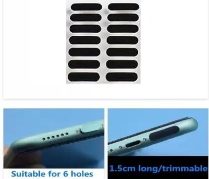BSVR Speaker Anti-Dust Protector Sticker Short 5 & long 5 Pec) All Smartphones 323 Digital Visual Interface Black Anti-dust Plug-image-46