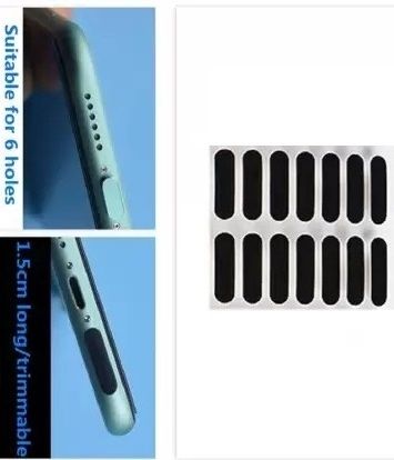 NKKL Speaker Anti-Dust Protector Sticker Short 5 & long 5 Pec) All Smartphones 322 Digital Visual Interface Black Anti-dust Plug-picture-11