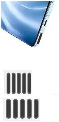 NKKL Speaker Anti-Dust Protector Sticker Short 5 & long 5 Pec) All Smartphones 310 Digital Visual Interface Black Anti-dust Plug-picture-21