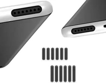 NKPR Speaker Anti-Dust Protector Sticker Short 5 & long 5 Pec) All Smartphones_073 Digital Visual Interface Black Anti-dust Plug-picture-24