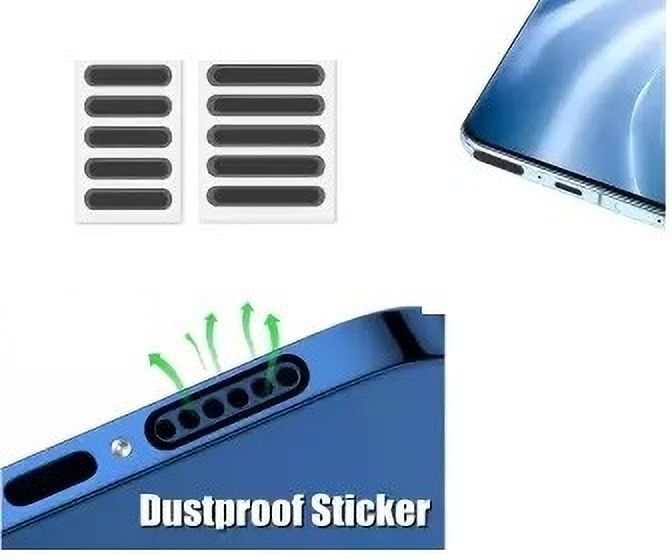 NKPR Speaker Anti-Dust Protector Sticker Short 5 & long 5 Pec) All Smartphones_023 Digital Visual Interface Black Anti-dust Plug-picture-21