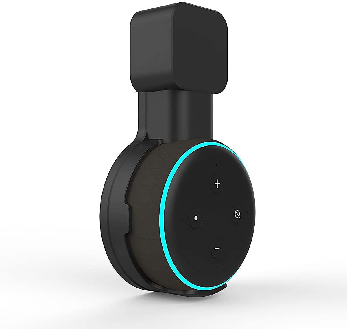 ZITRONIX Wall Mount Alexa Holder Echo Dot 3 Cord Organizer Black Speaker Mount