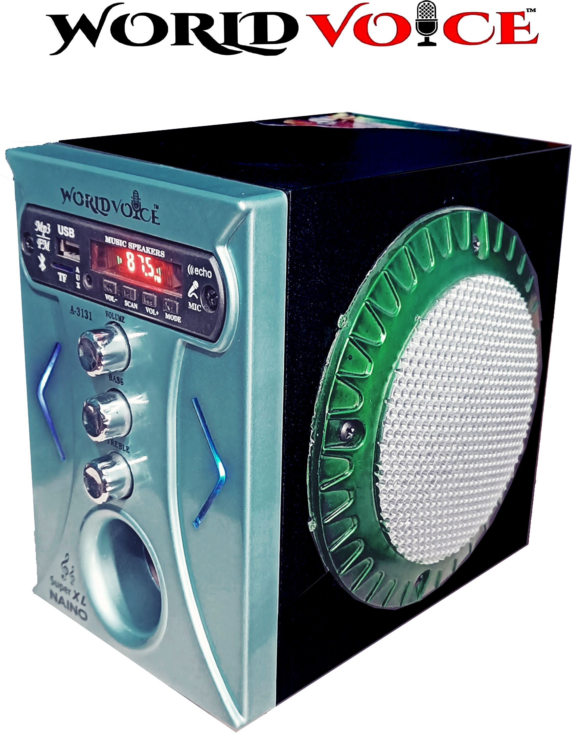 world voice Series BT SUPER-XL SKY LED Sub-woofer/ECHO MIC SYSTEM BT/FM/MP3/USB/SDCard/AUX 160 W Bluetooth Home Audio Speaker-image-17