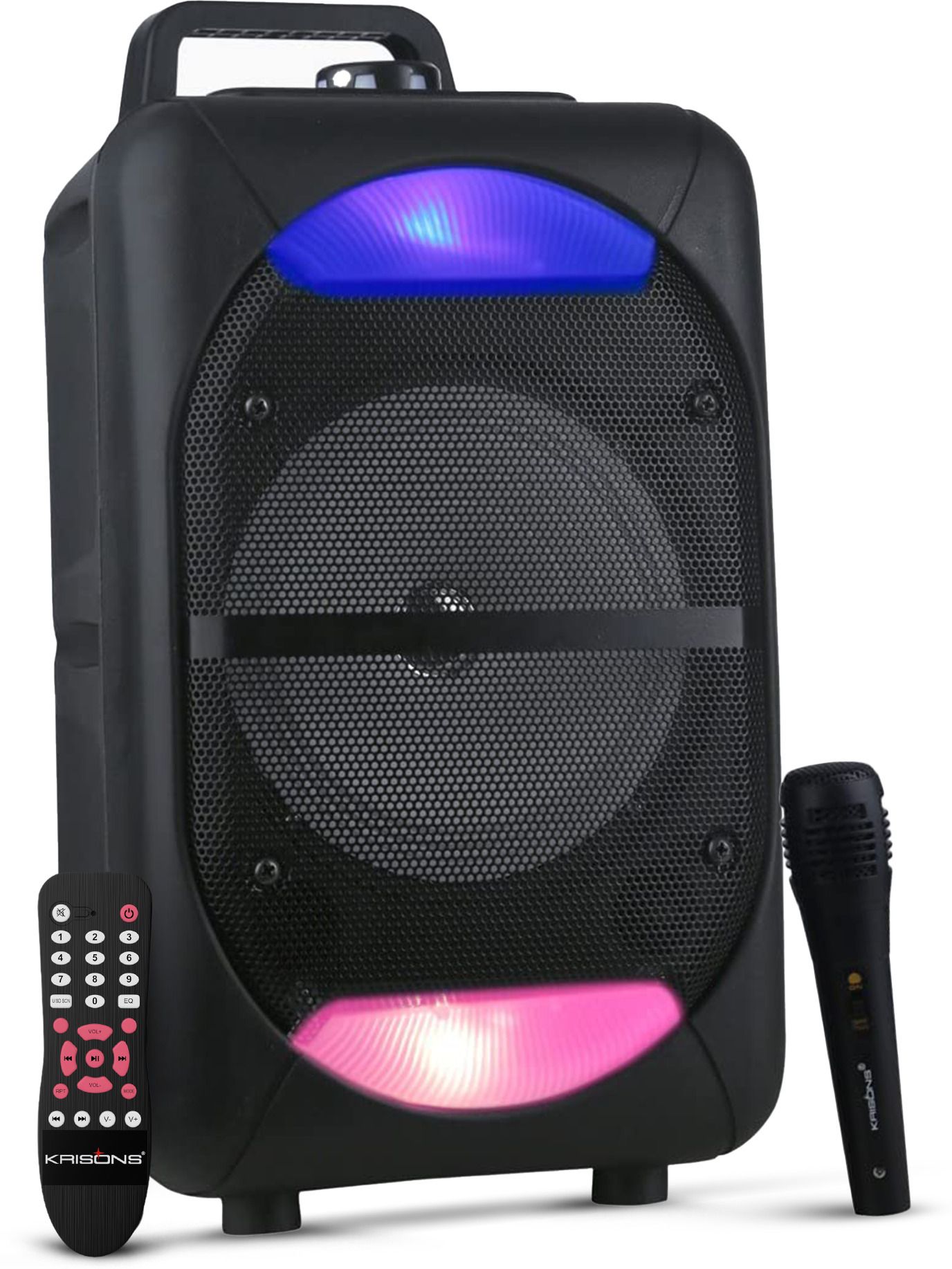 KRISONS Beatz With FM,USB,Aux and Bluettot with Free Wired Mic 1000 W Bluetooth Home Audio Speaker