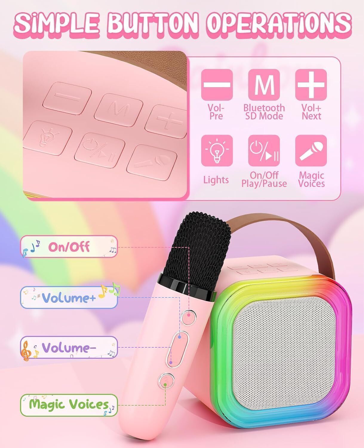Vini enterprise Portable Bluetooth Speaker with Mic, USB, AUX & TF Card Support 15 W Bluetooth Party Speaker-image-3