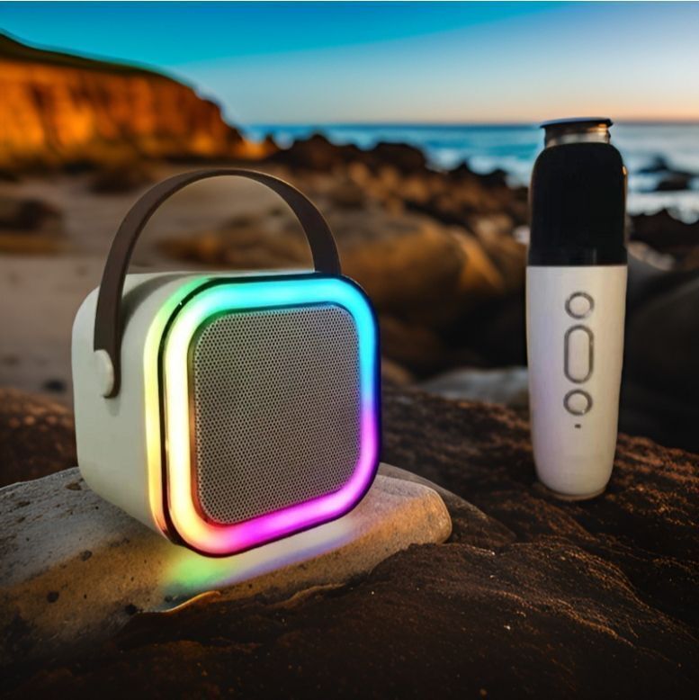 Classictopp G27_K12Wireless karaoke mic speaker with Bluetooth compatibility and RGB lights 10 W Bluetooth Party Speaker-image-45