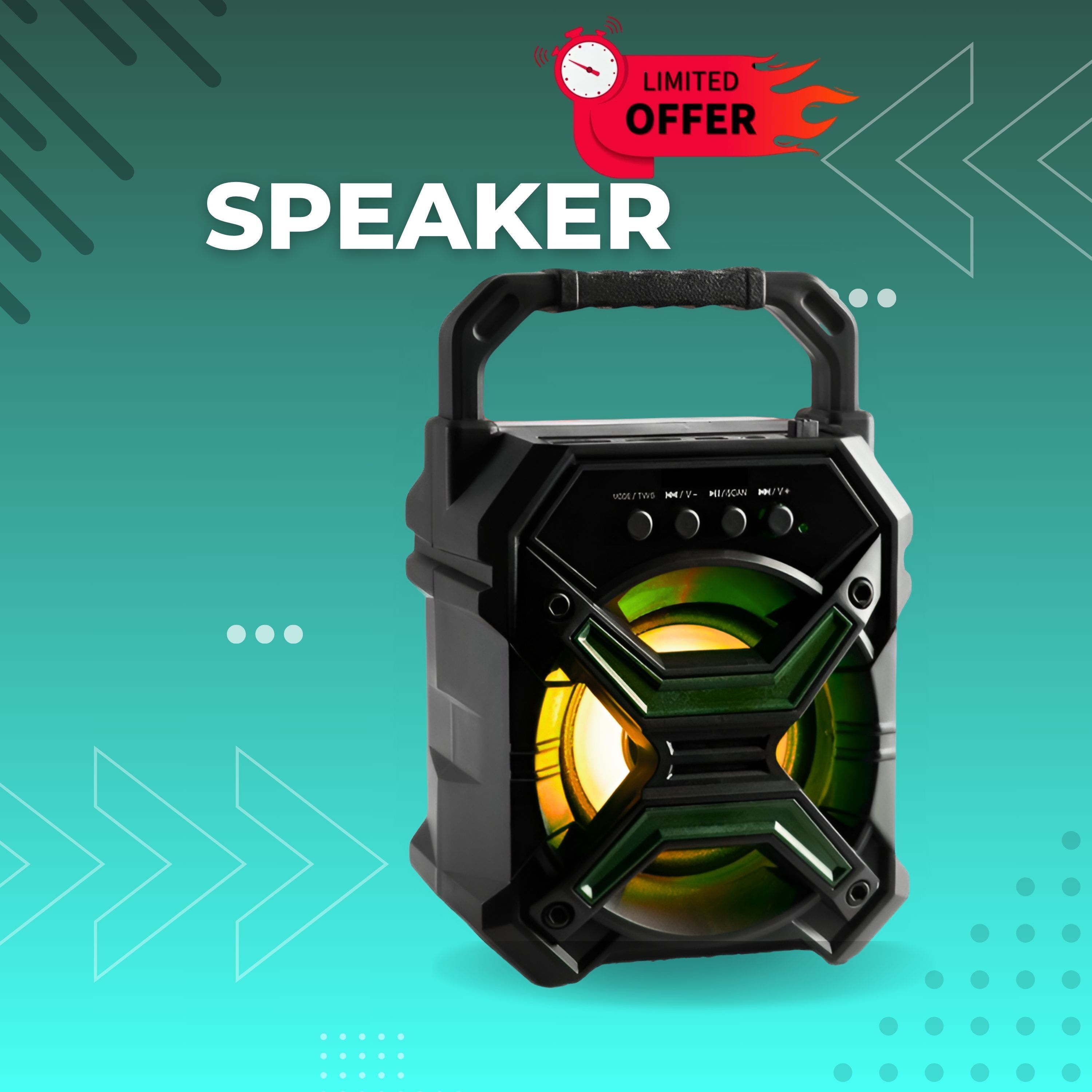 GUGGU DJ BOX Portable Stereo Sound with 1200mAh Battery, 10W Bluetooth SpeakerTO269 10 W Bluetooth Home Audio Speaker-image-47
