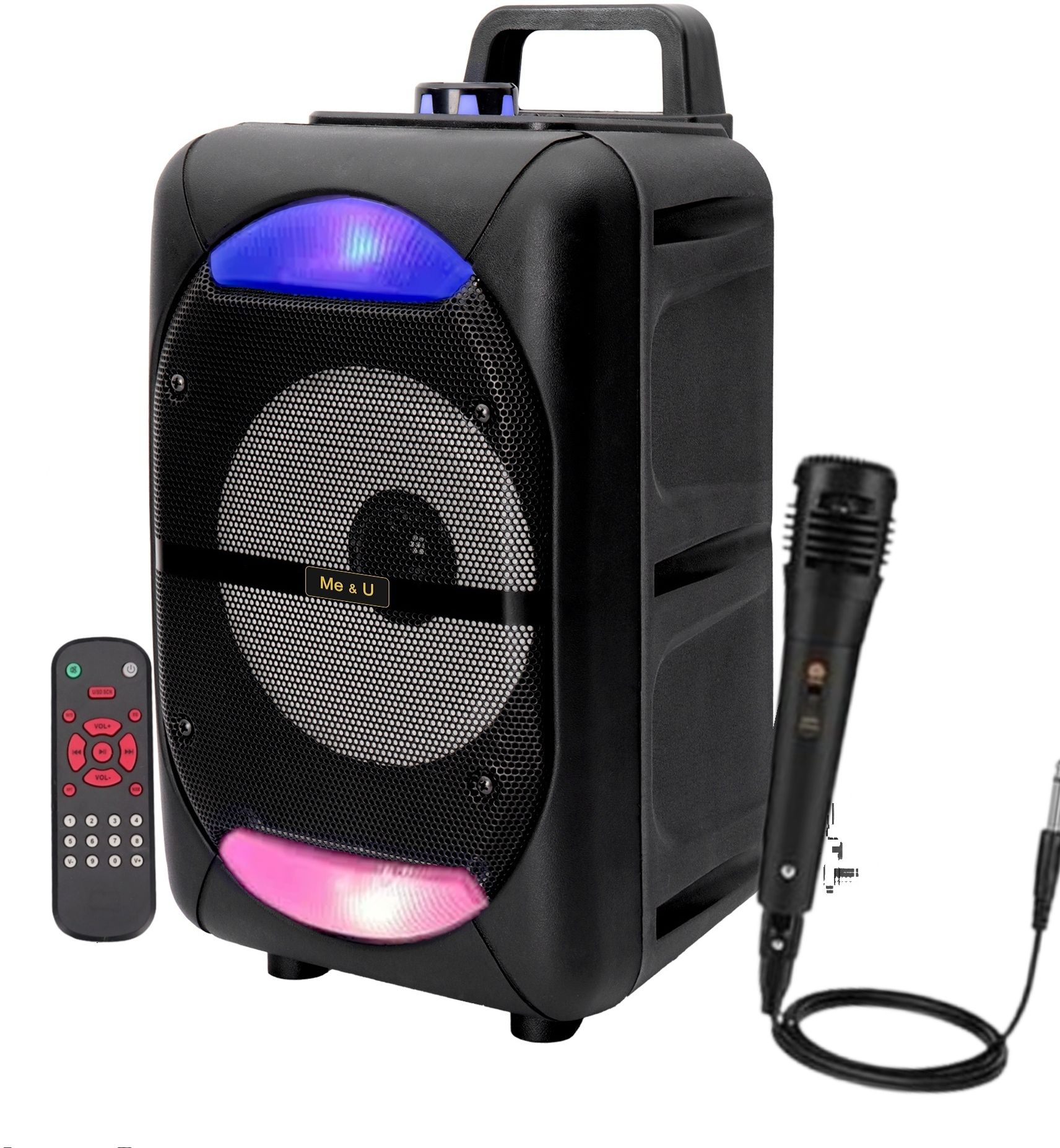 ME&U MusicPro with TWS FM USB AUX BLUETOOTH KARAOKE MIC RGB LIGHT 60 W Bluetooth Home Audio Speaker-picture-35