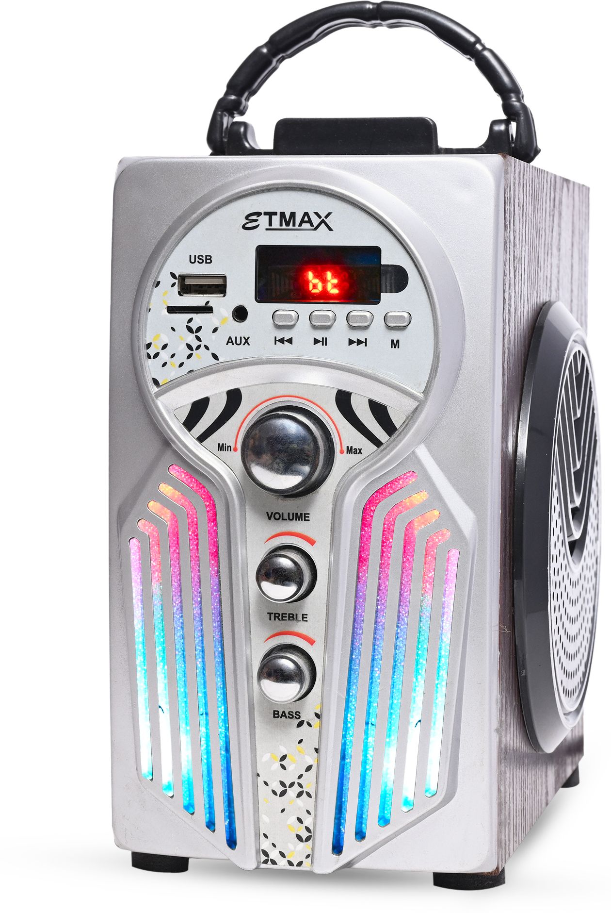 etmax Nano Shark SILVER 35 W Bluetooth Home Audio Speaker
