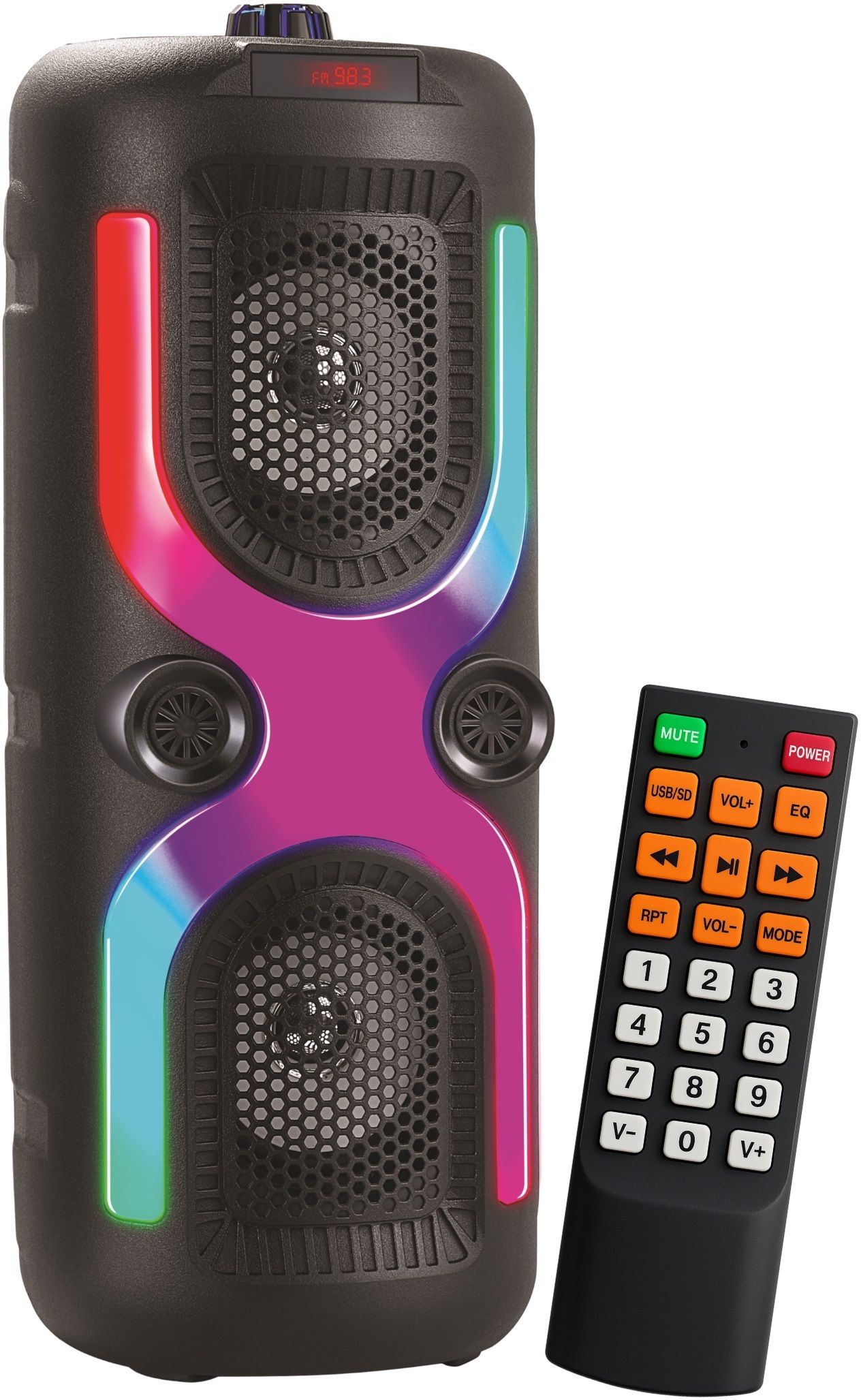 SOUTHTECH Premium Boom X TWS UPTO 12 hours play time with Remote & RGB light, 40 W Bluetooth Home Theatre