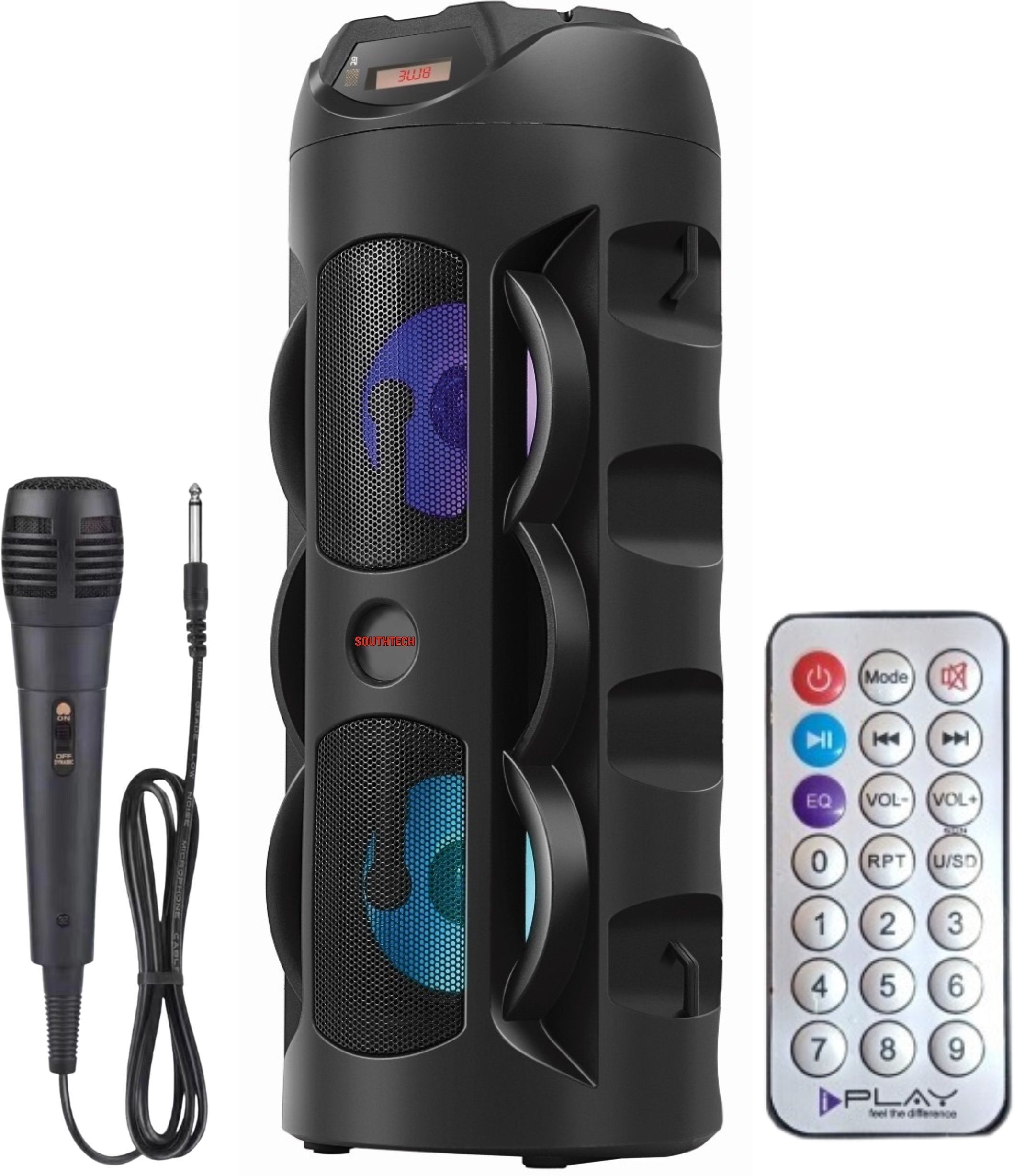SOUTHTECH THUNDER PRO Portable Bluetooth Party Speaker with Wired Mic,Remote, 40 W Bluetooth Home Theatre