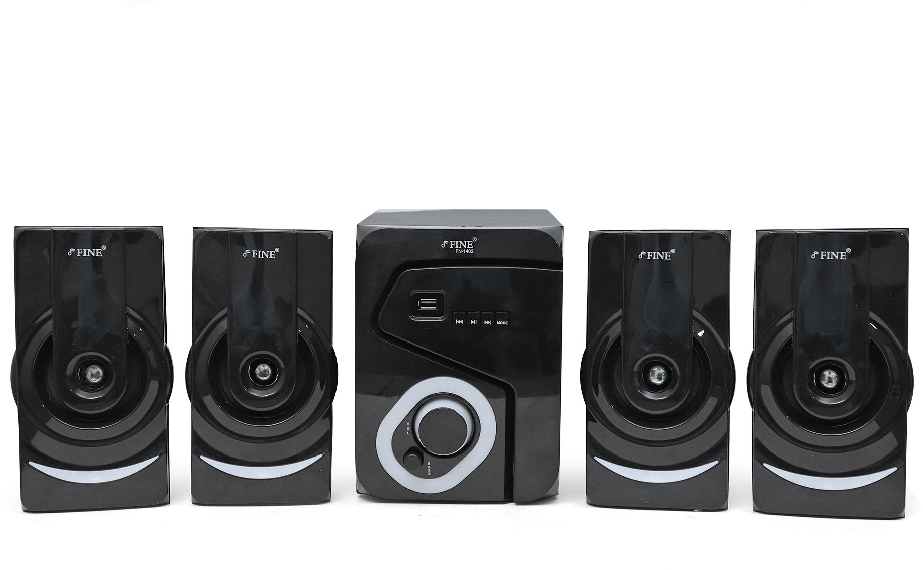 FINE 1402_4.1 Multimedia Home Theatre System with FM/AUX/USB Support & RemoteControl 60 W Bluetooth Home Theatre-picture-20