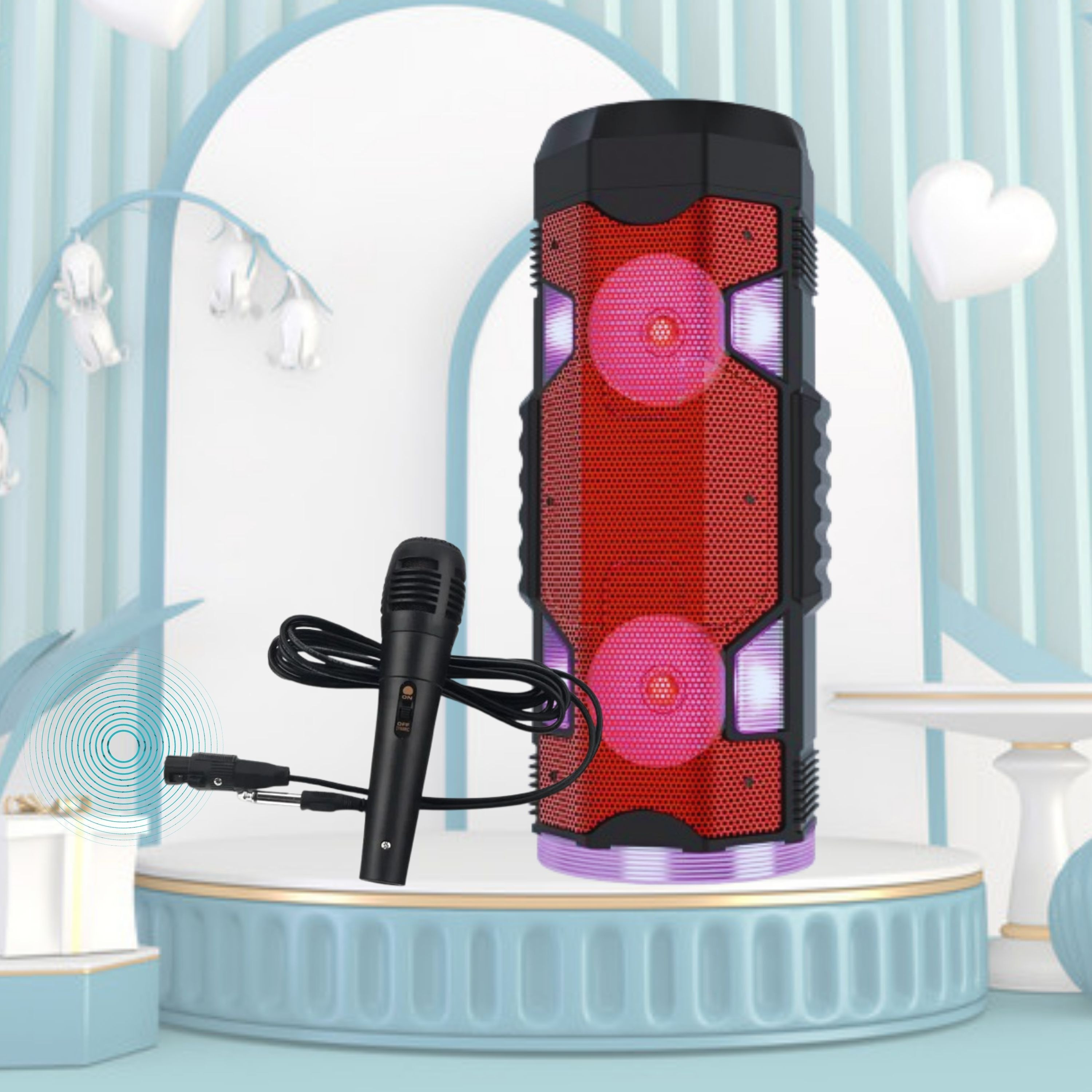 GUGGU Bluetooth Party Speaker with mic, AUX/TF Card USB, With Deep Bass Sound A289 20 W Bluetooth Party Speaker image 1