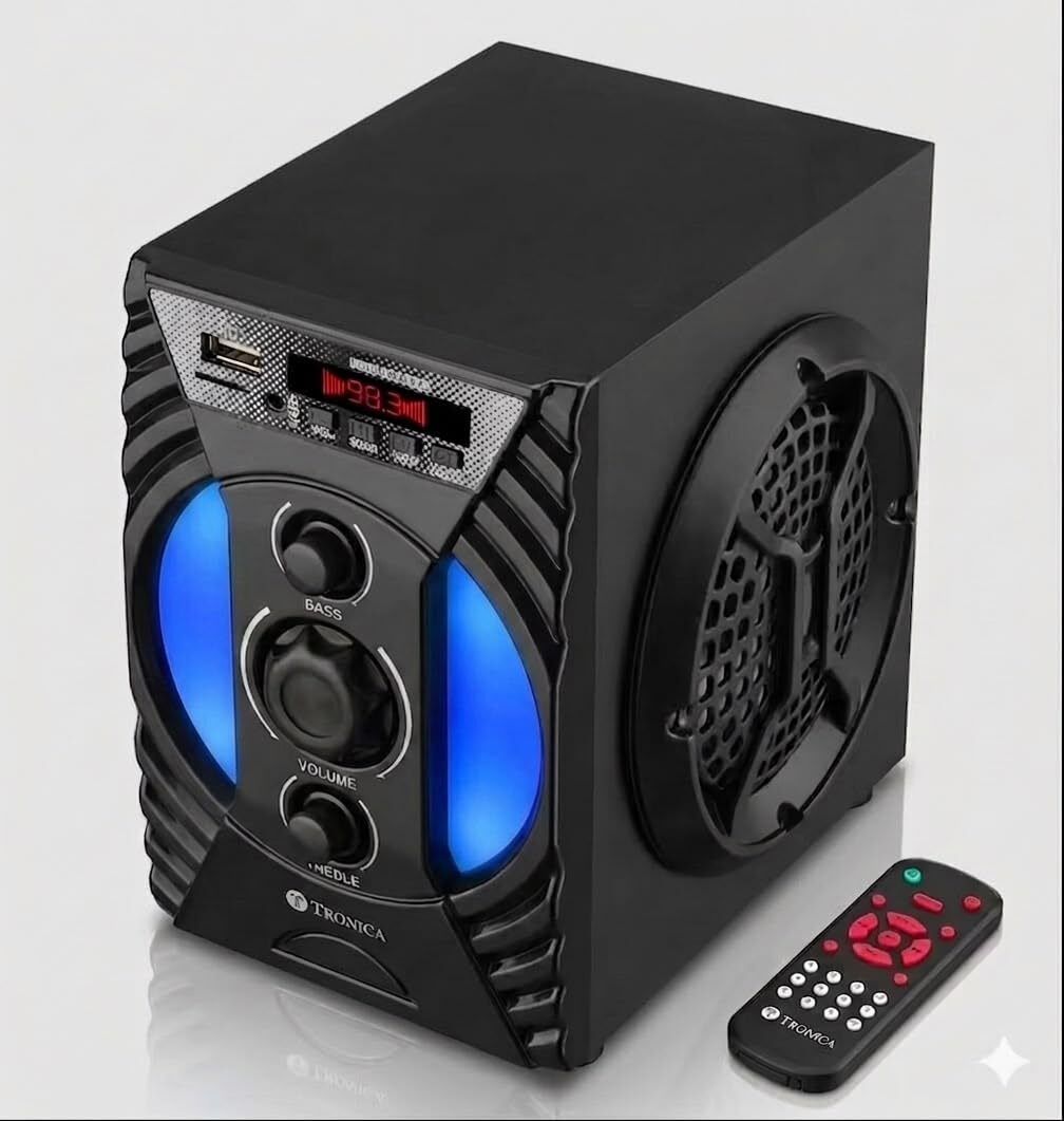 TRONICA Enjoy V2 Wooden Multimedia Speaker for TV PC Gaming Music 30 W Bluetooth Home Theatre-image-16