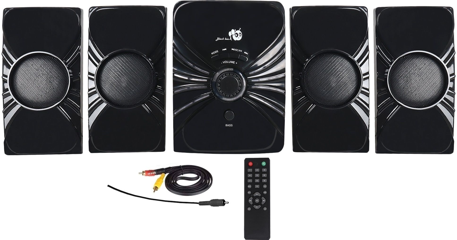 Black Bee BBHT-4001Wireless Bluetooth Multimedia Speaker With Supporting SD Card, 70 W Bluetooth Home Theatre-image-32