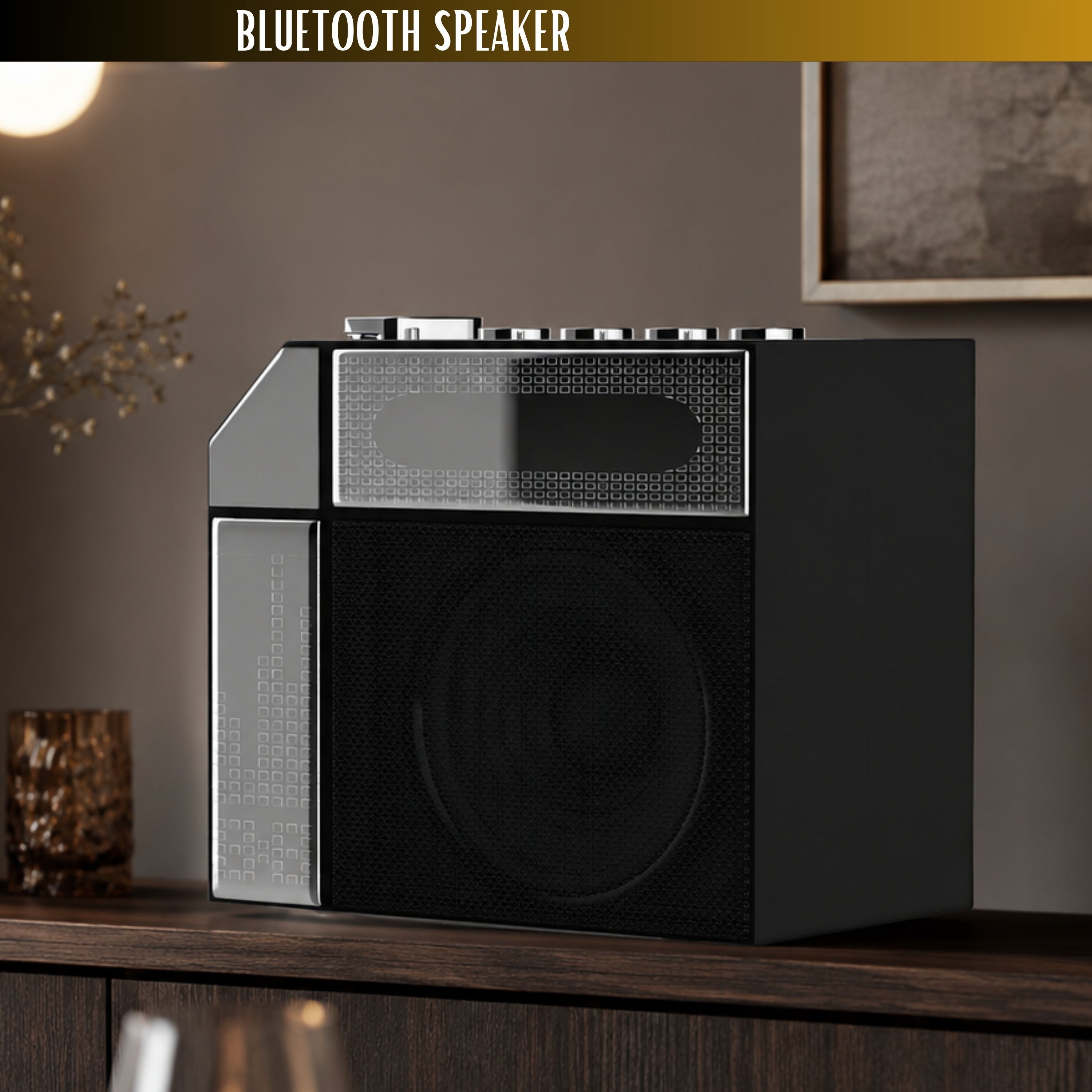 GUGGU Bluetooth Speaker Portable with 6H Playtime and FM Radio CX187 20 W Bluetooth Home Theatre-image-1