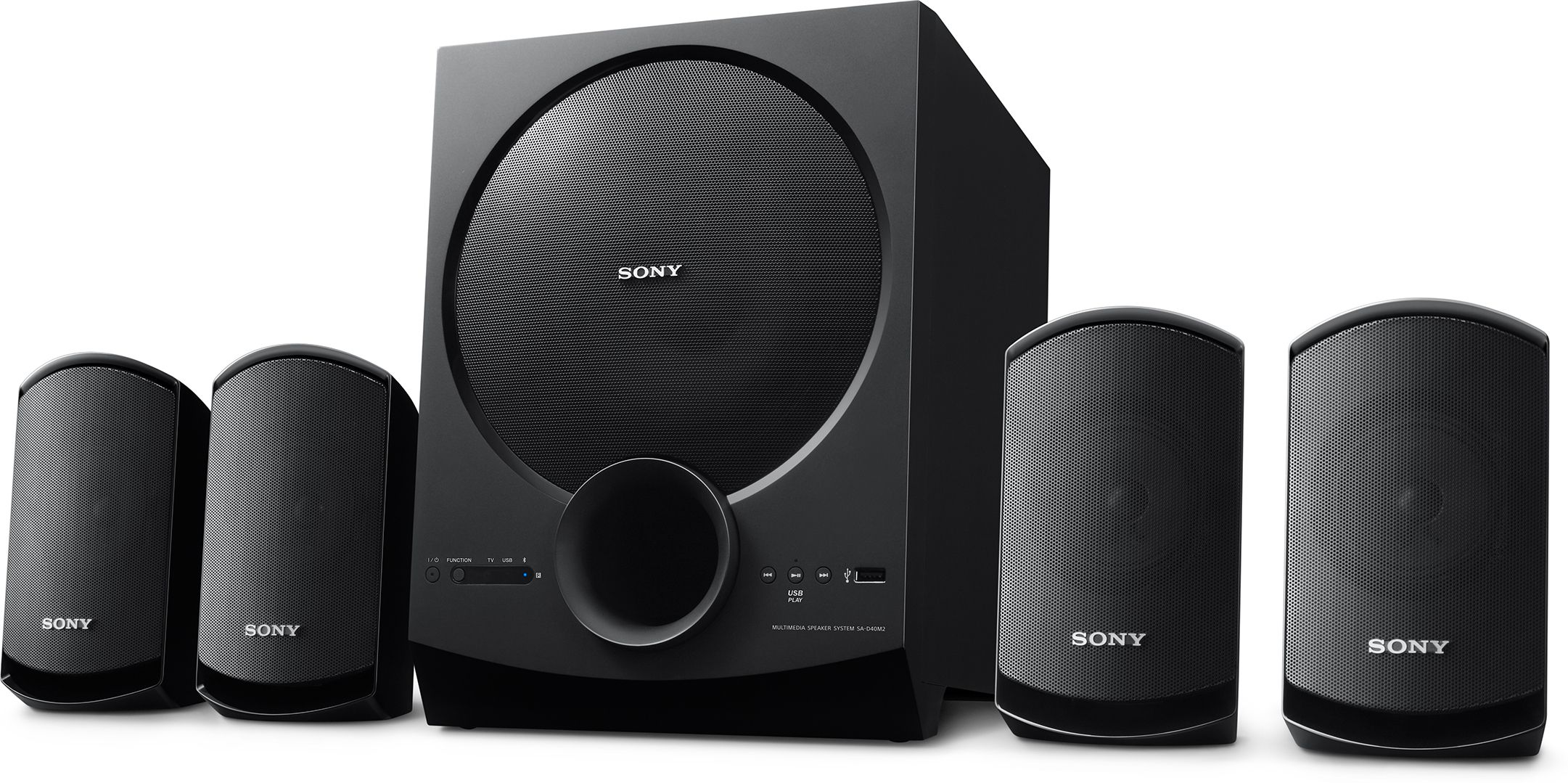 SONY New SA-D40M2 4.1ch Home Theatre / PC Speaker system with Powerful Subwoofer 100 W Bluetooth Home Theatre