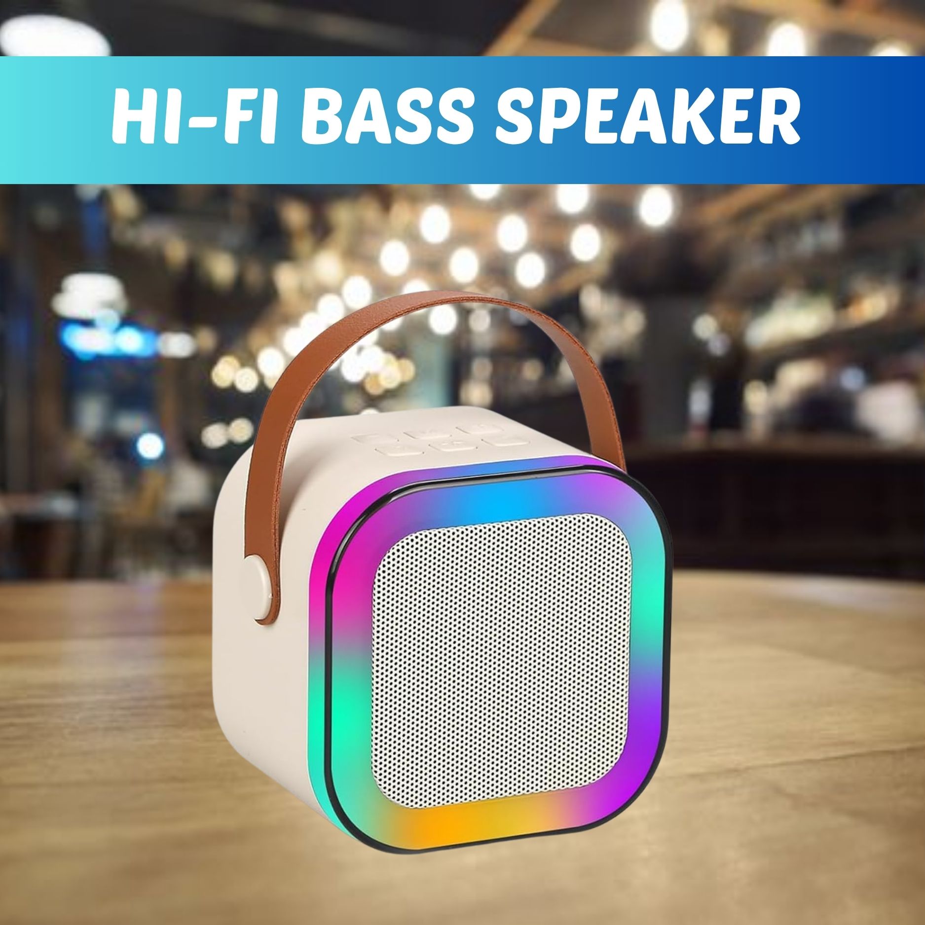 SACRO W12 (PORTABLE WIRELESS BLUETOOTH SPEAKER) Dynamic Thunder Sound & RGB LightQ345 10 W Bluetooth Laptop/Desktop Speaker-image-45