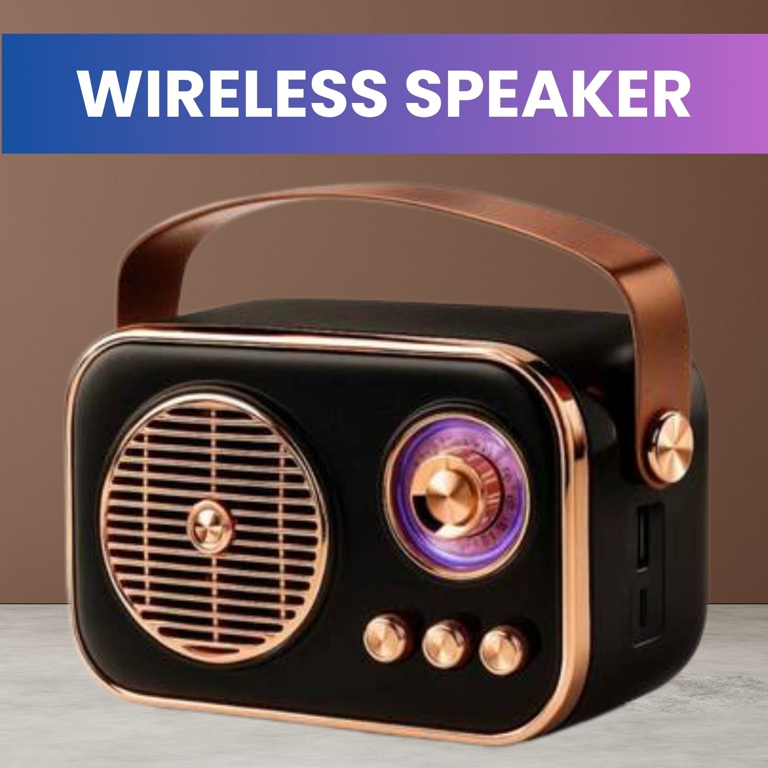 YAROH Bluetooth FM Radio Speaker(PORTABLE WIRELESS RADIO SPEAKER)With Stereo SoundF200 10 W Bluetooth Laptop/Desktop Speaker