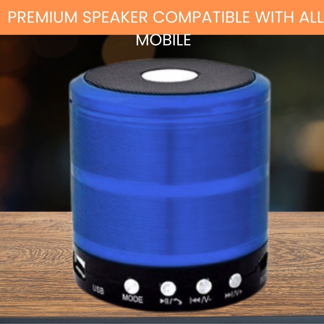 TICON PORTABLE BLUETOOTH DESKTOP SPEAKER Crystal Clear Sound DZ84 5 W Bluetooth Laptop/Desktop Speaker