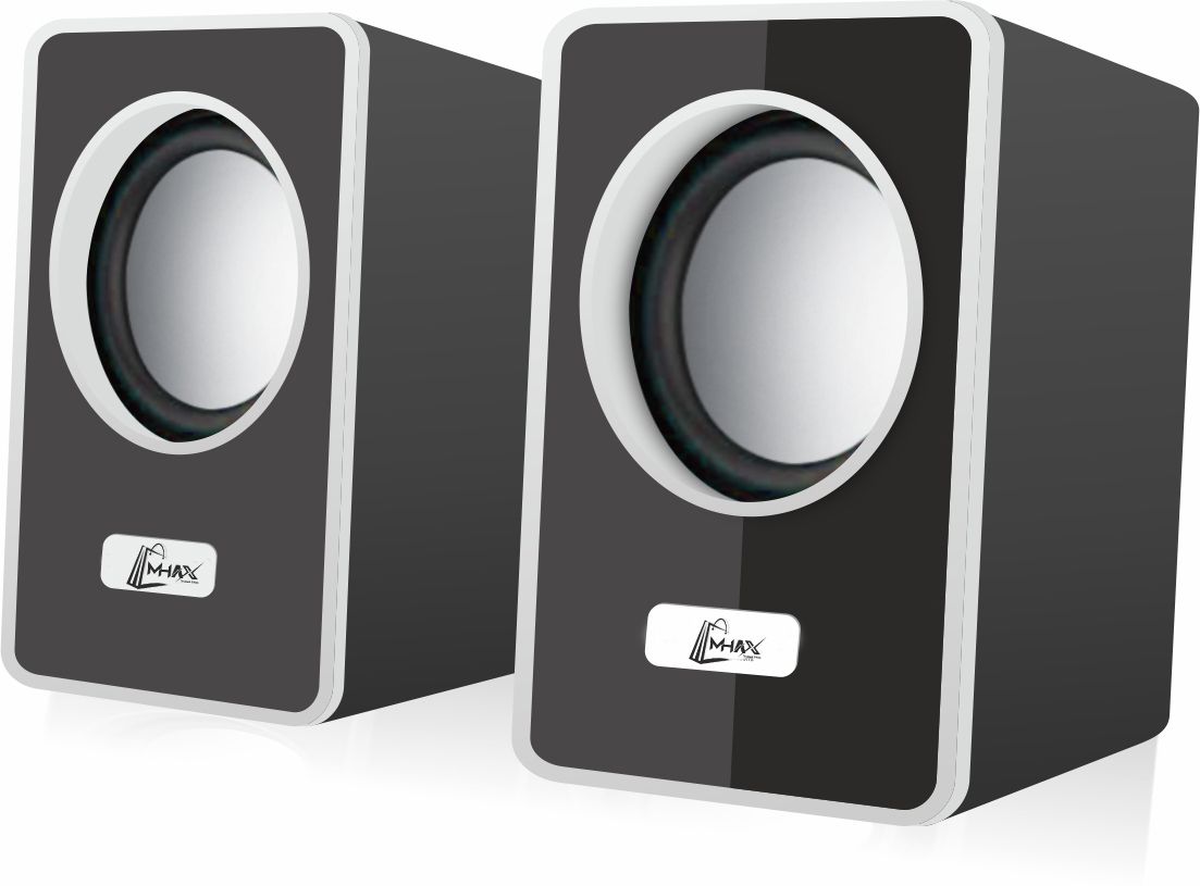 MHAX Sound Bass Multimedia Speakers For PC Desktop System 3 W Laptop/Desktop Speaker-image-3