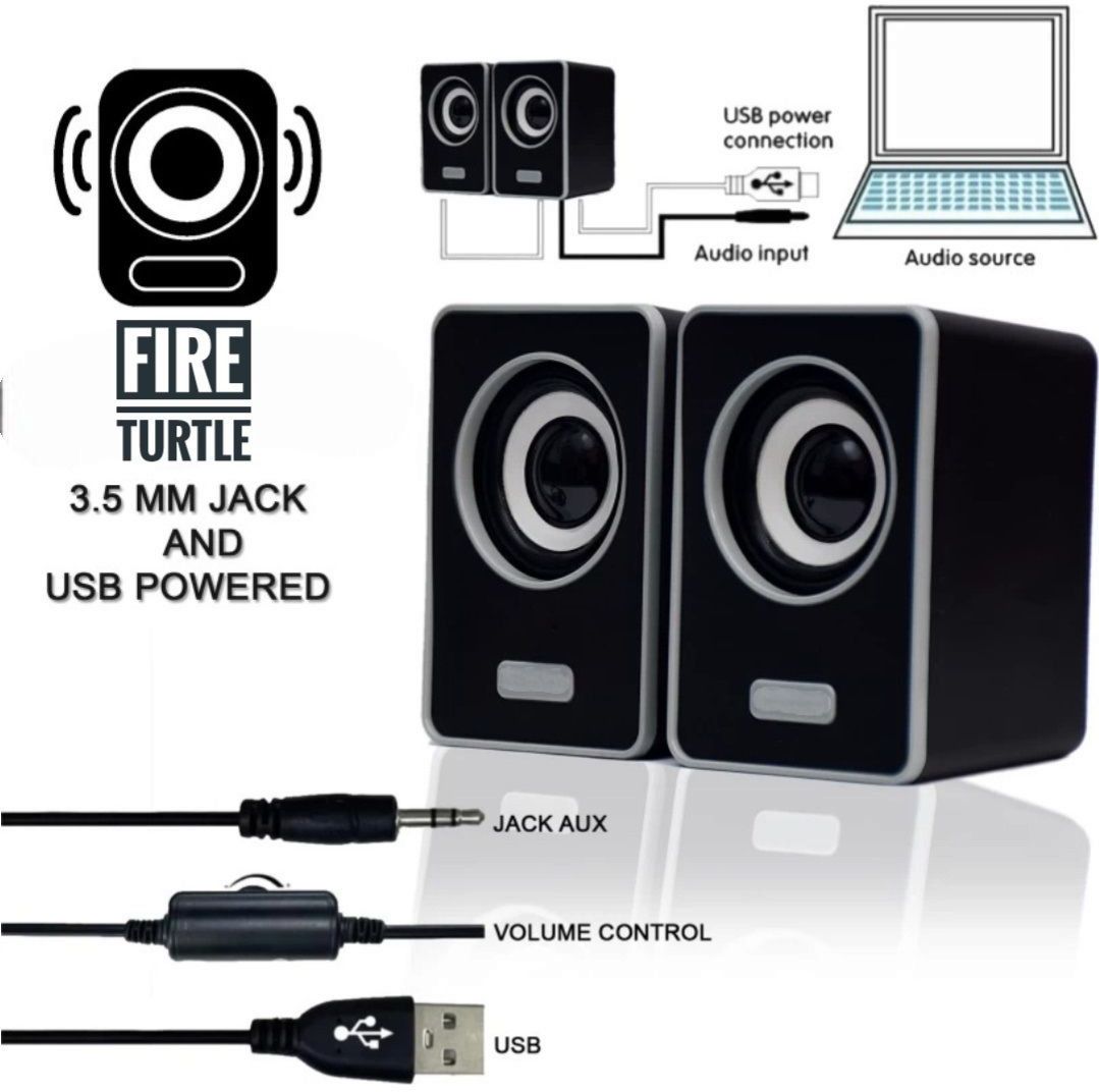 fire turtle Bass Sub woofer for PC Laptop /Desktop Speaker 6 W Laptop/Desktop Speaker
