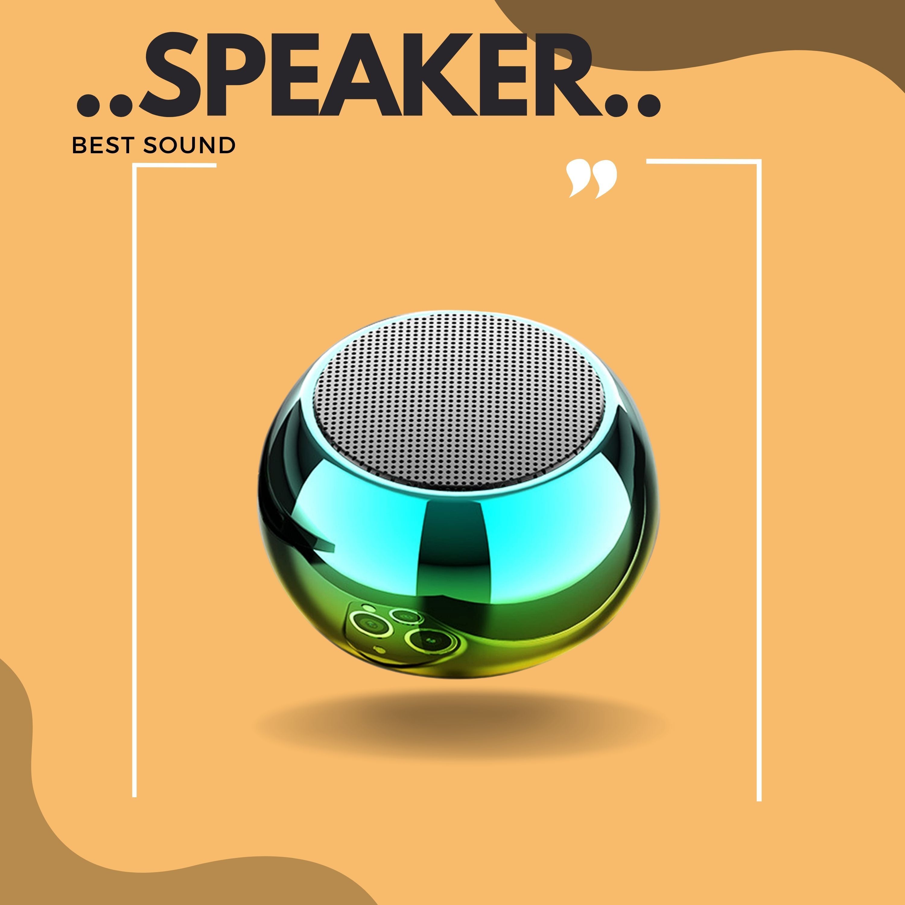Clairbell Bluetooth Speaker M3 Plus with Mic, Hand-Free Wireless Portable 5W SpeakersA65 5 W Bluetooth Laptop/Desktop Speaker-image-39