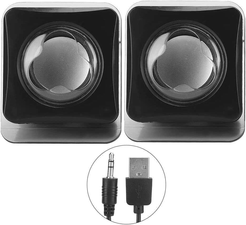 TERABYTE Speaker Portable Mini USB2.0 Desktop Laptop Computer 2 W Laptop/Desktop Speaker image 1
