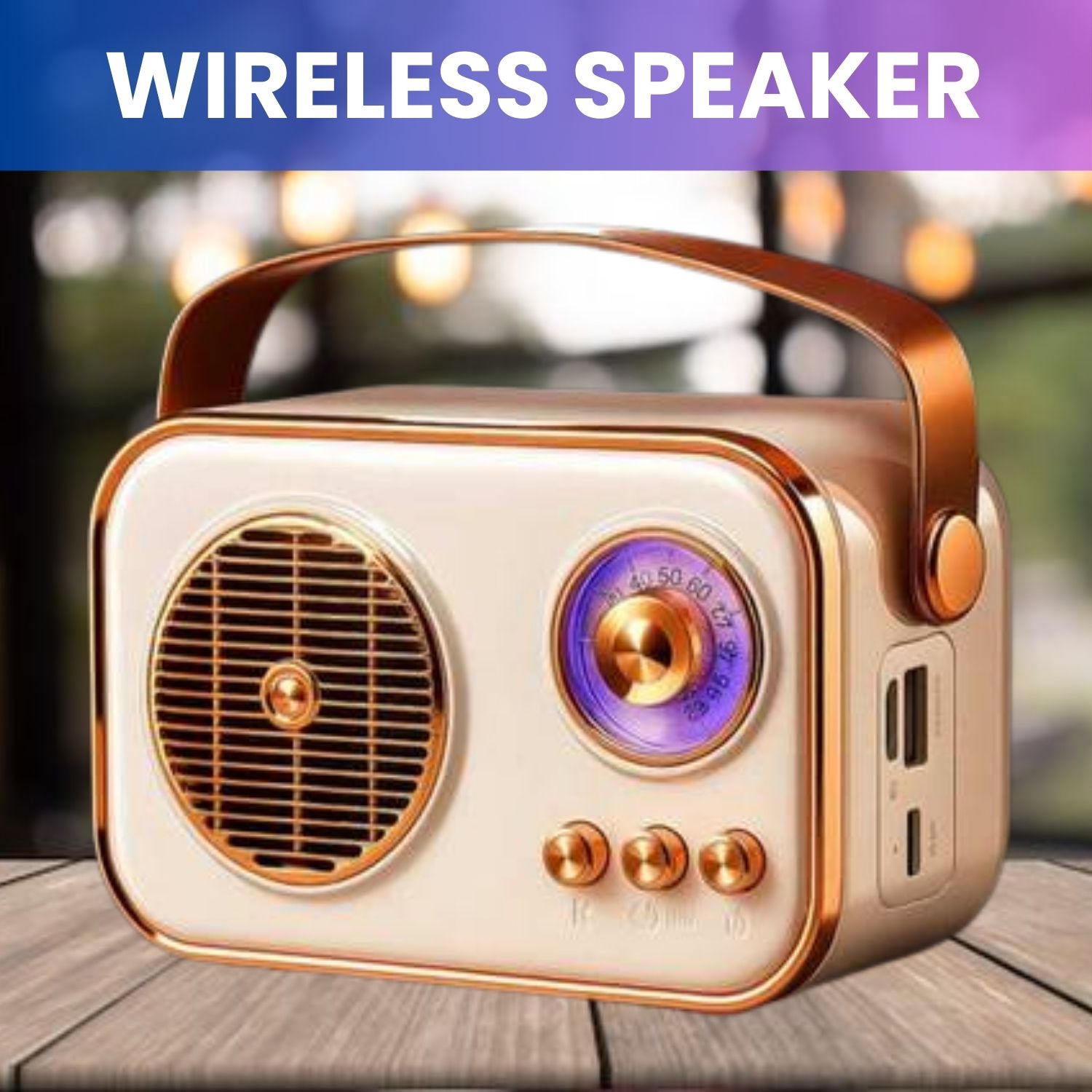 YAROH Bluetooth FM Radio Speaker(PORTABLE WIRELESS RADIO SPEAKER)With Stereo SoundF318 10 W Bluetooth Laptop/Desktop Speaker