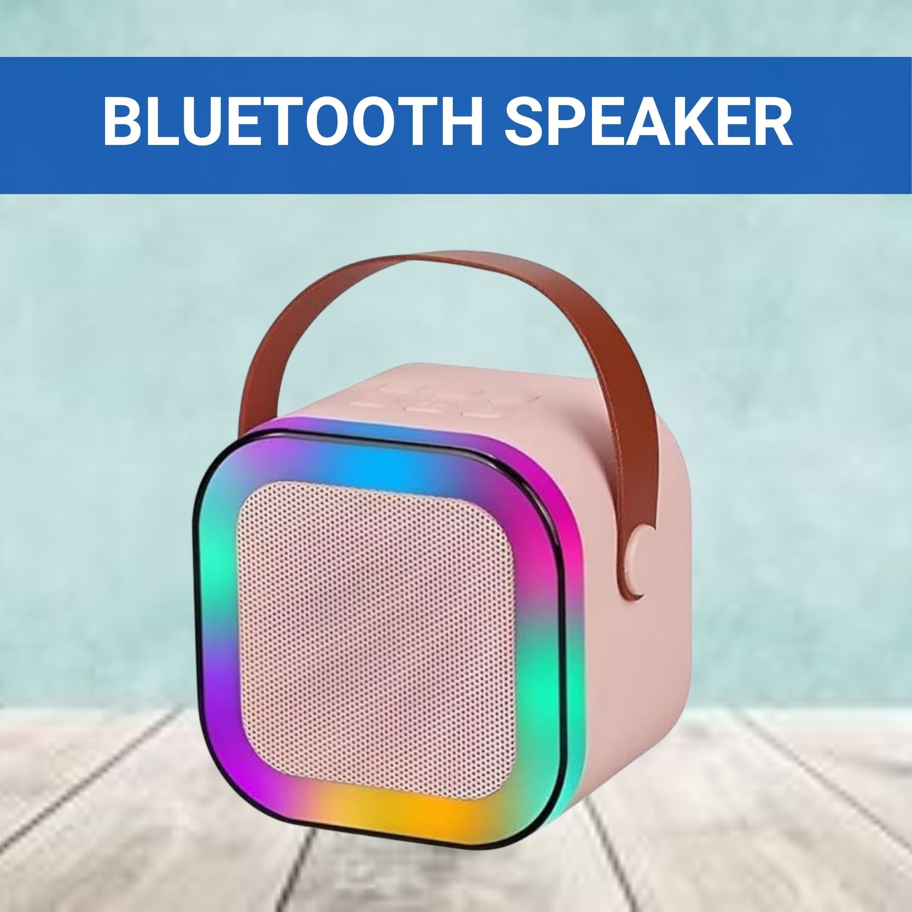 GUGGU W12 (PORTABLE WIRELESS BLUETOOTH SPEAKER) Dynamic Thunder Sound & RGB LightI344 10 W Bluetooth Laptop/Desktop Speaker-image-48