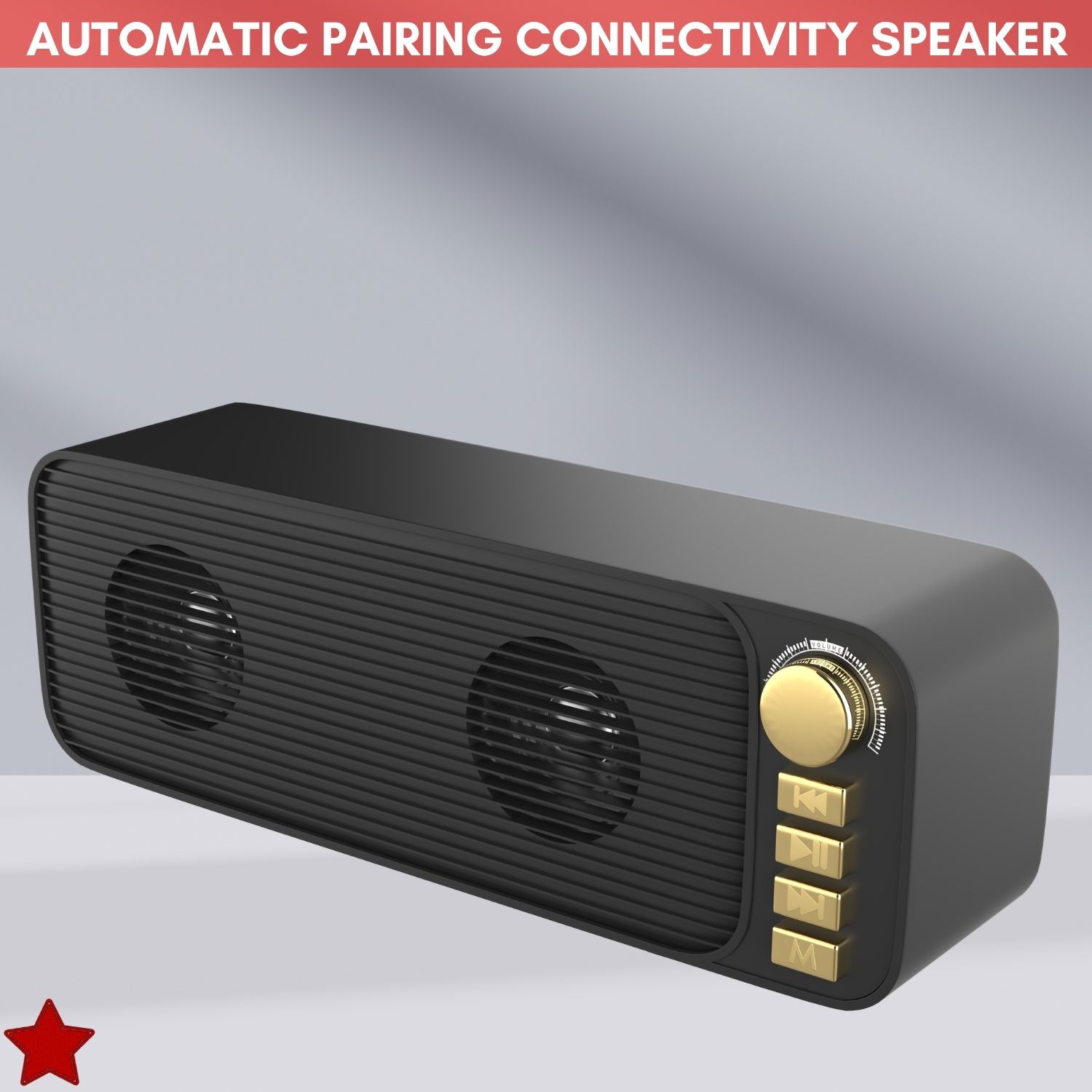 GUGGU Shehnsha (PORTABLE BLUETOOTH DESKTOP SPEAKER) With Dynamic Thunder SoundQT286 40 W Bluetooth Laptop/Desktop Speaker-image-43