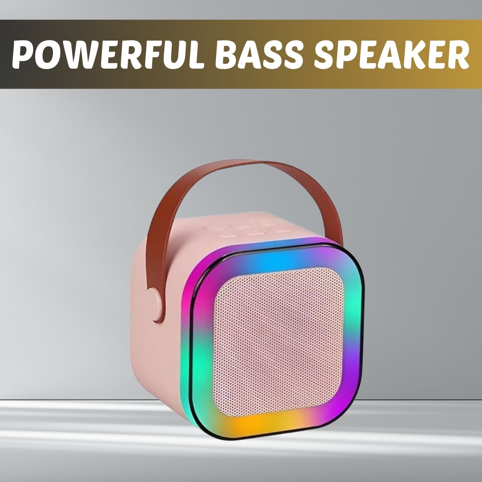 yaroh w12 (portable wireless bluetooth speaker) dynamic thunder sound & rgb lightz413 10 w bluetooth laptop/desktop speaker