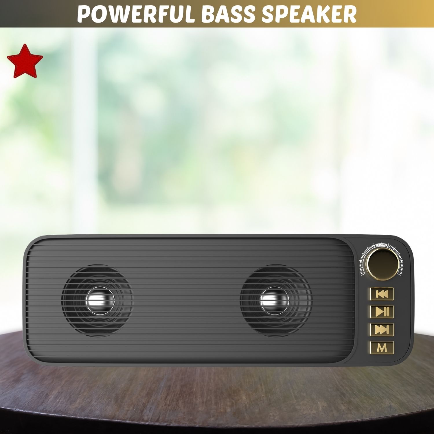 SACRO Shehnsha (PORTABLE BLUETOOTH DESKTOP SPEAKER) With Dynamic Thunder SoundRQ444 40 W Bluetooth Laptop/Desktop Speaker-image-42