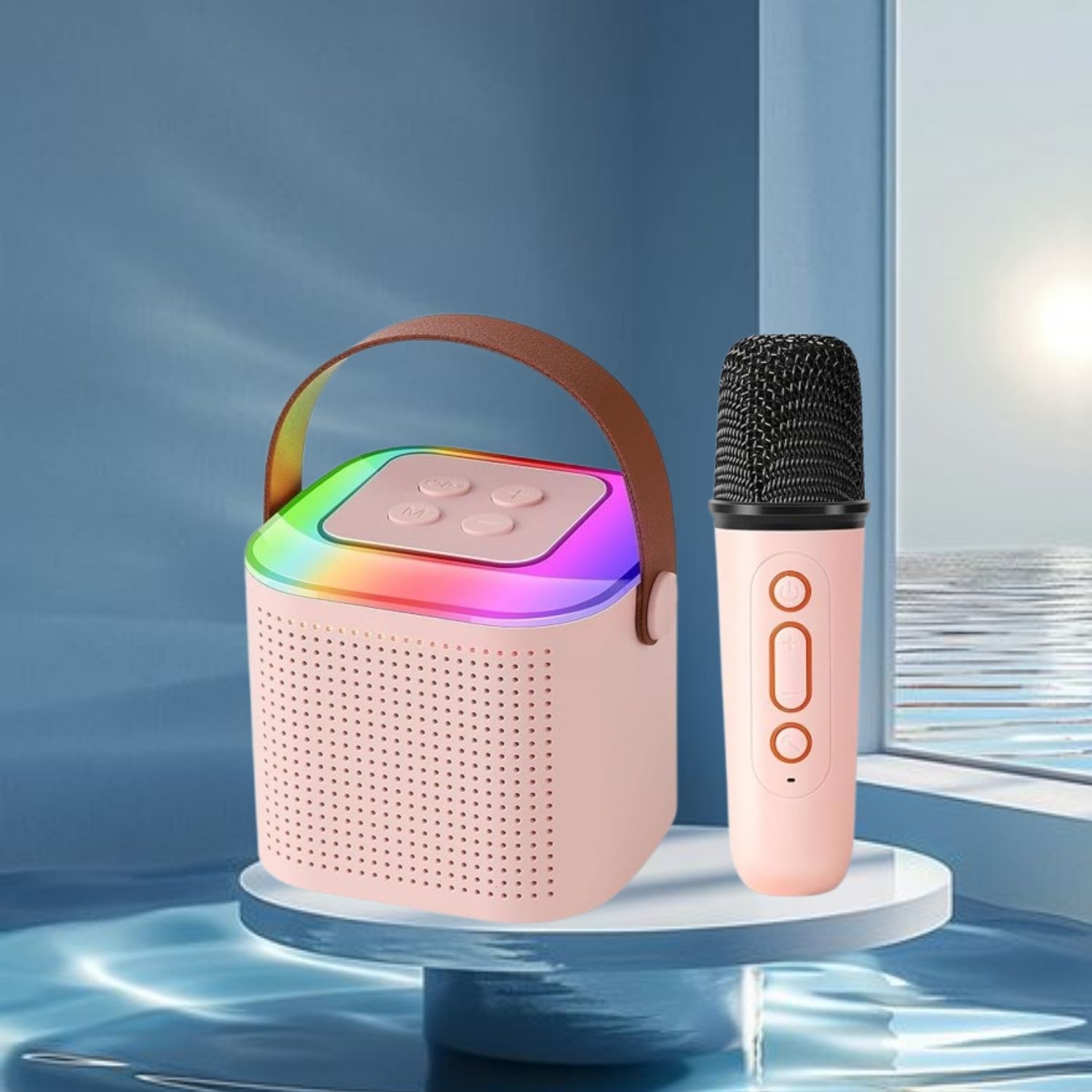Clairbell Y1 (PORTABLE WIRELESS SPEAKER) With Karaoke Mic and High Quality SoundC366 10 W Bluetooth Laptop/Desktop Speaker-image-24