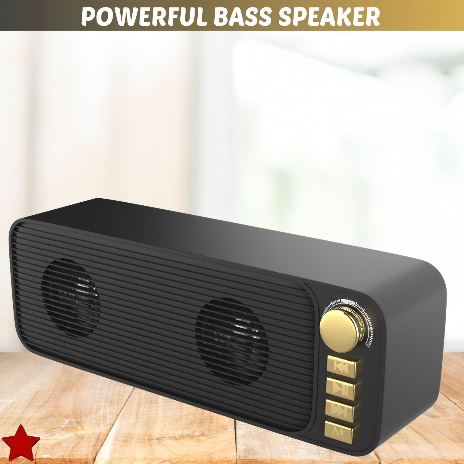 SYARA Shehnsha (PORTABLE BLUETOOTH DESKTOP SPEAKER) With Dynamic Thunder SoundQR461 40 W Bluetooth Laptop/Desktop Speaker-picture-33