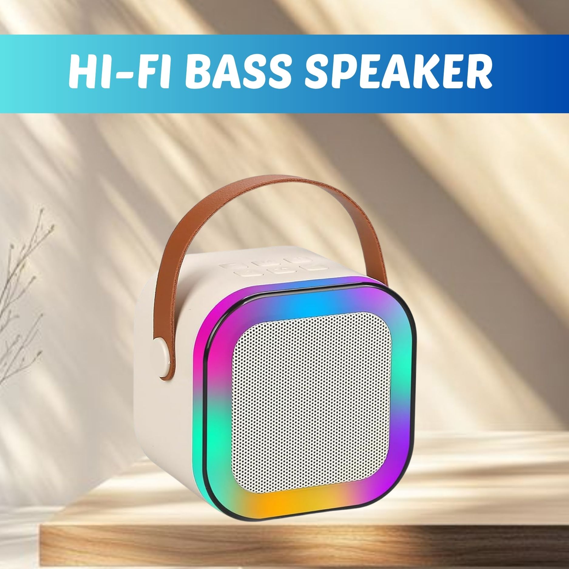 YAROH W12 (PORTABLE WIRELESS BLUETOOTH SPEAKER) Dynamic Thunder Sound & RGB LightZ425 10 W Bluetooth Laptop/Desktop Speaker-image-46