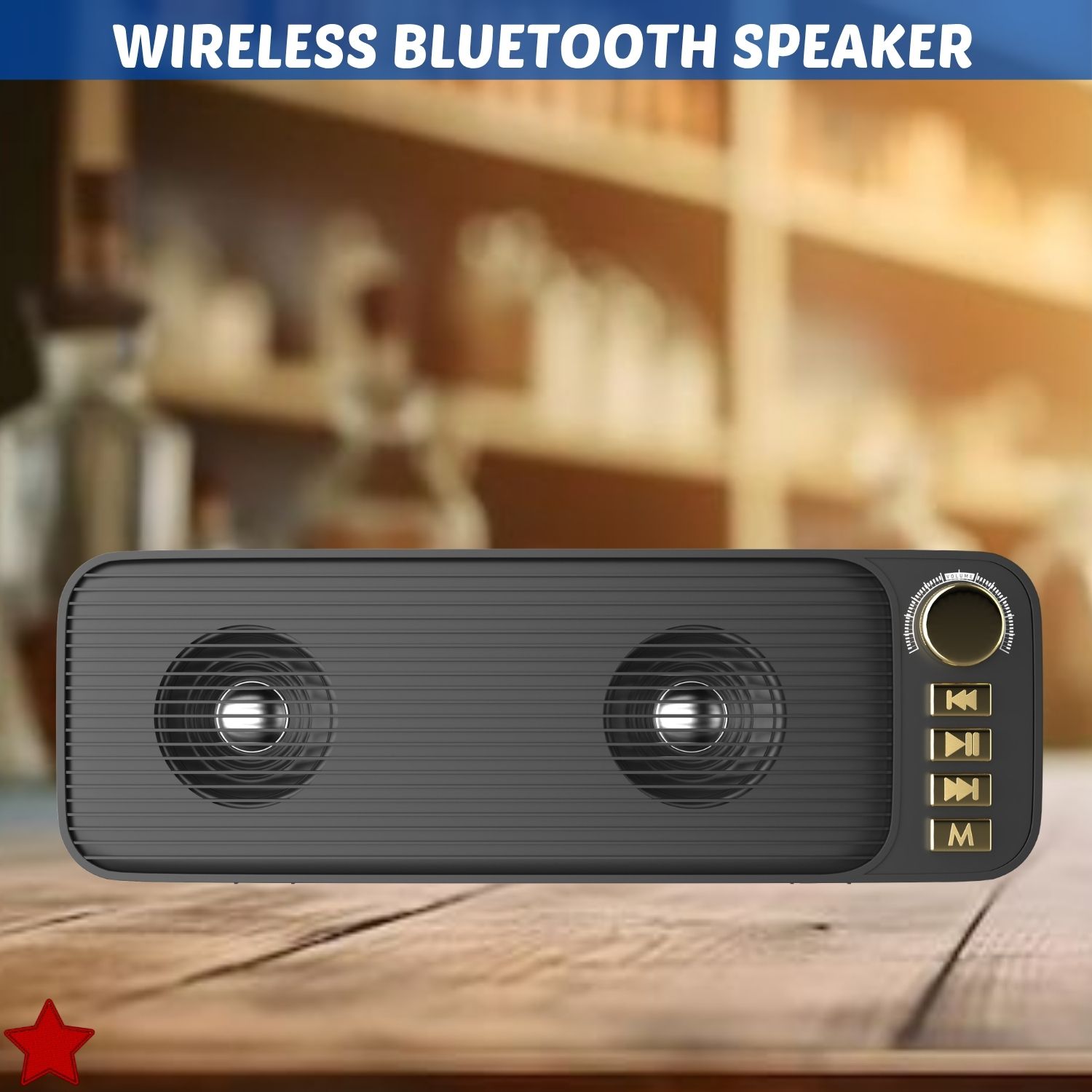 SACRO Shehnsha (PORTABLE BLUETOOTH DESKTOP SPEAKER) With Dynamic Thunder SoundQQ16 40 W Bluetooth Laptop/Desktop Speaker-image-45