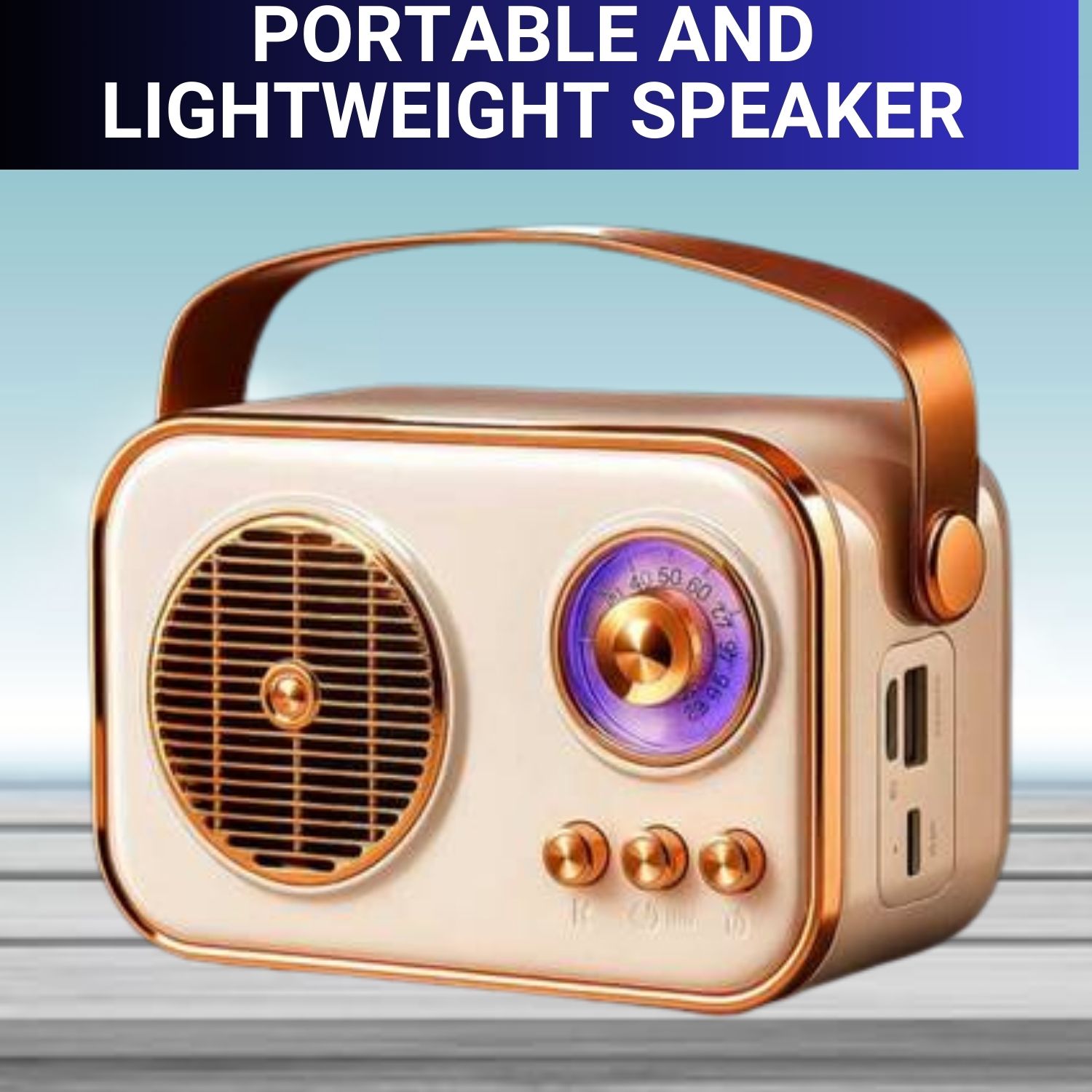YAROH Bluetooth FM Radio Speaker(PORTABLE WIRELESS RADIO SPEAKER)With Stereo SoundD51 10 W Bluetooth Laptop/Desktop Speaker